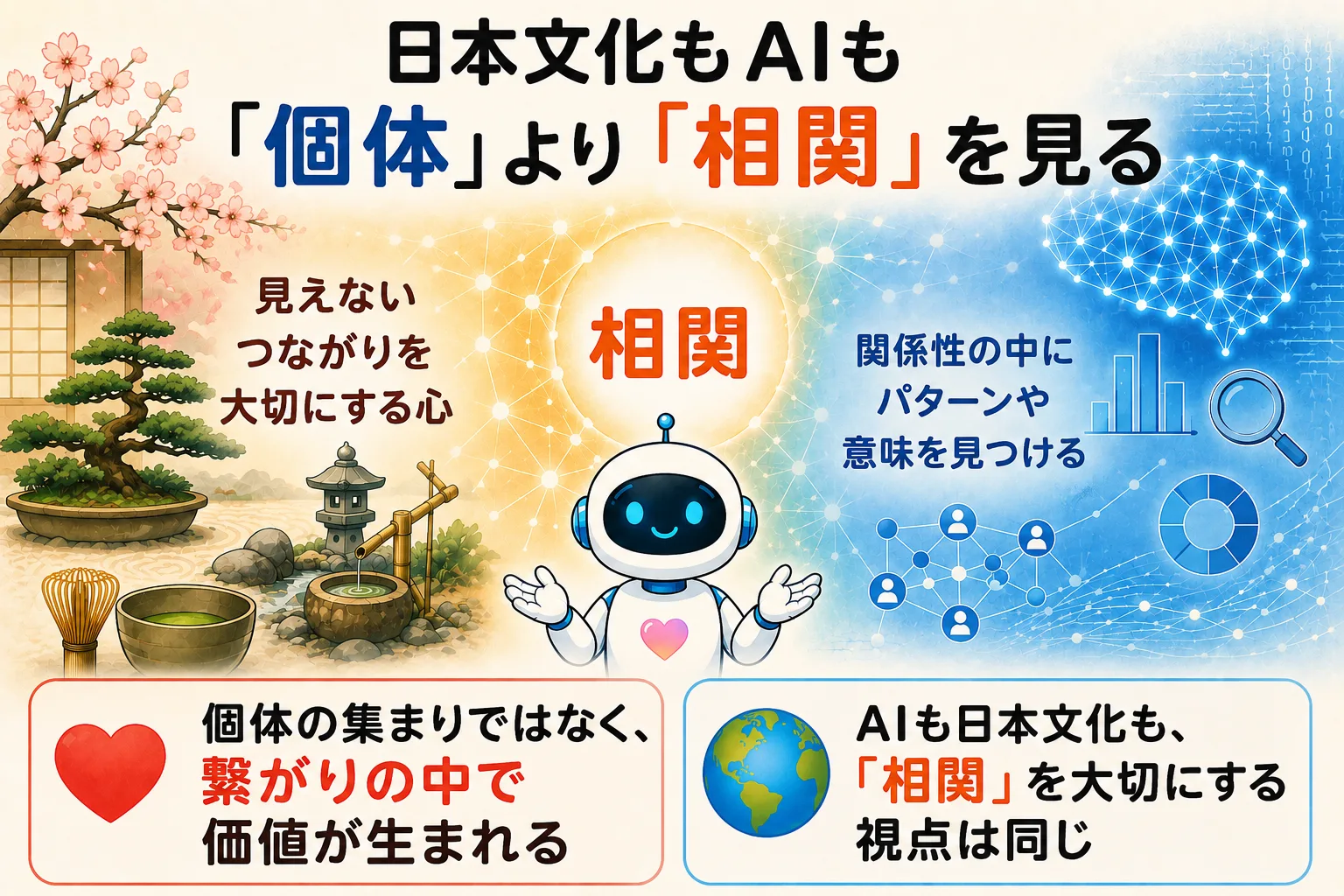 日本文化も AIも「個体」より「相関」を見る