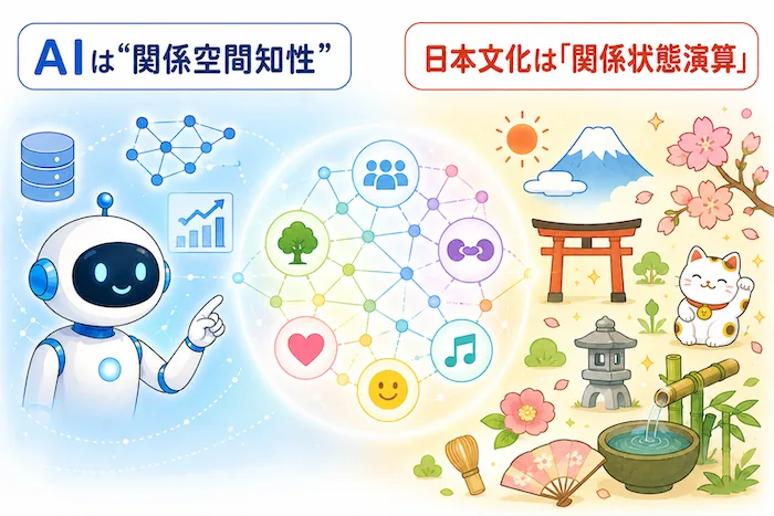 AIは関係空間知性。日本文化は関係状態演算